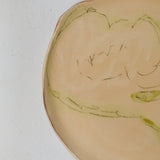 Assiette W25HB25 en faïence rouge D 25cm - Multicolore d'Héloise Bariol chez Brutal Ceramics