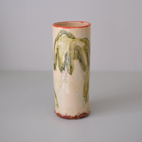 Vase W25HB01 en faïence rouge H 23cm - Multicolore d'Héloise Bariol chez Brutal Ceramics