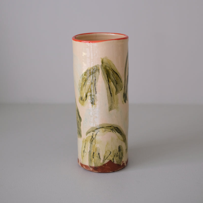 Vase W25HB01 en faïence rouge H 23cm - Multicolore d'Héloise Bariol chez Brutal Ceramics