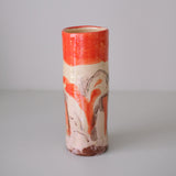 Vase W25HB03 en faïence rouge H 23cm - Multicolore d'Héloise Bariol chez Brutal Ceramics