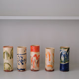 Vase W25HB01 en faïence rouge H 23cm - Multicolore d'Héloise Bariol chez Brutal Ceramics