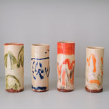 Vase W25HB02 en faïence rouge H 23cm - Multicolore d'Héloise Bariol chez Brutal Ceramics