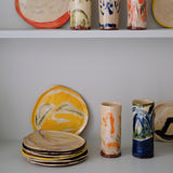 Vase W25HB05 en faïence rouge H 23cm - Multicolore d'Héloise Bariol chez Brutal Ceramics