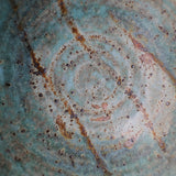 Assiette creuse en grès D 23,5cm  - vert de Julia Gilles chez Brutal Ceramics