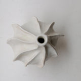 White stoneware vase "Thala" M - H 23cm - glossy white