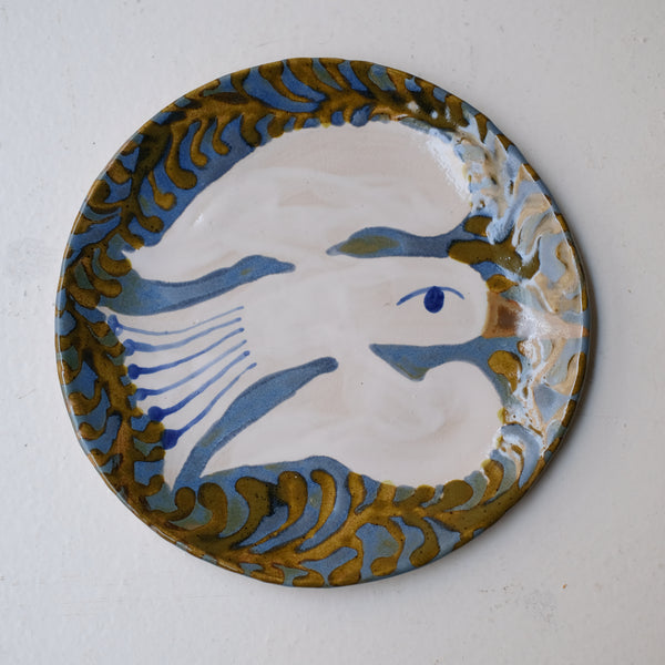 Assiette W25MY01 en grès D 18,5cm - multicolore de Marie-Yaé Suematsu chez Brutal Ceramics