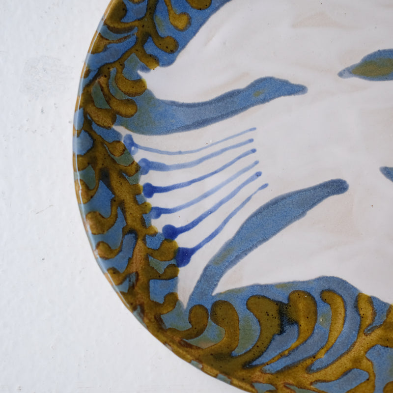 Assiette W25MY01 en grès D 18,5cm - multicolore de Marie-Yaé Suematsu chez Brutal Ceramics