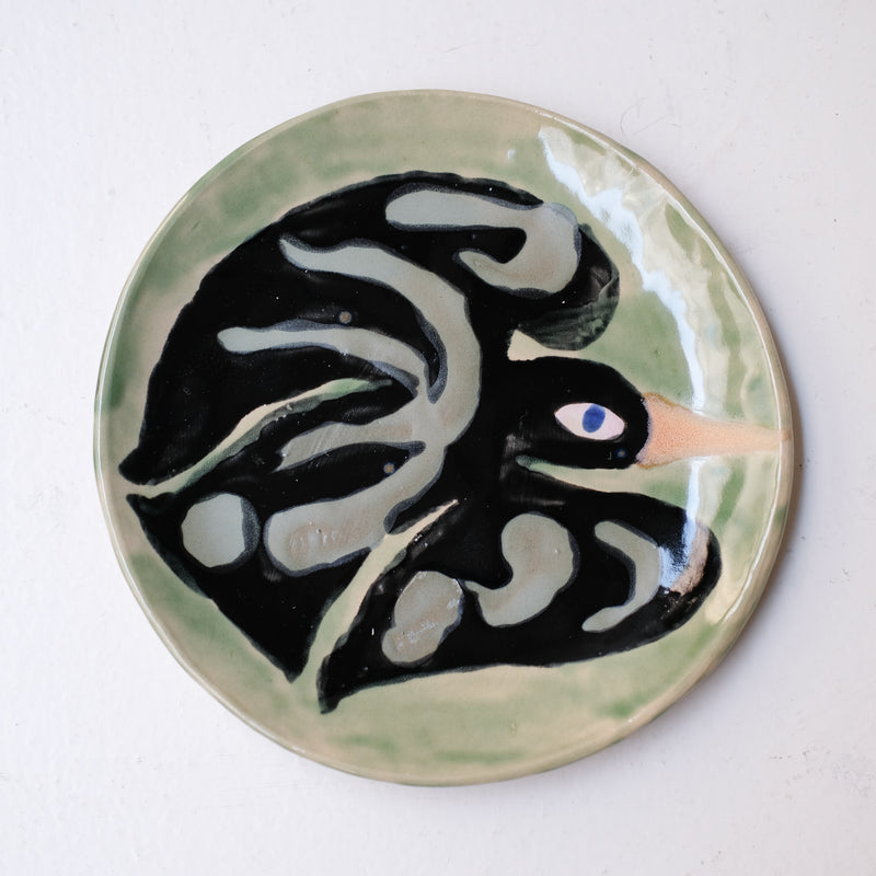 Assiette W25MY03 en grès D 18,5cm - multicolore de Marie-Yaé Suematsu chez Brutal Ceramics