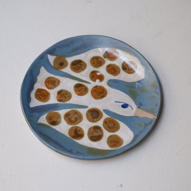 Assiette W25MY04 en grès D 18,5cm - multicolore de Marie-Yaé Suematsu chez Brutal Ceramics