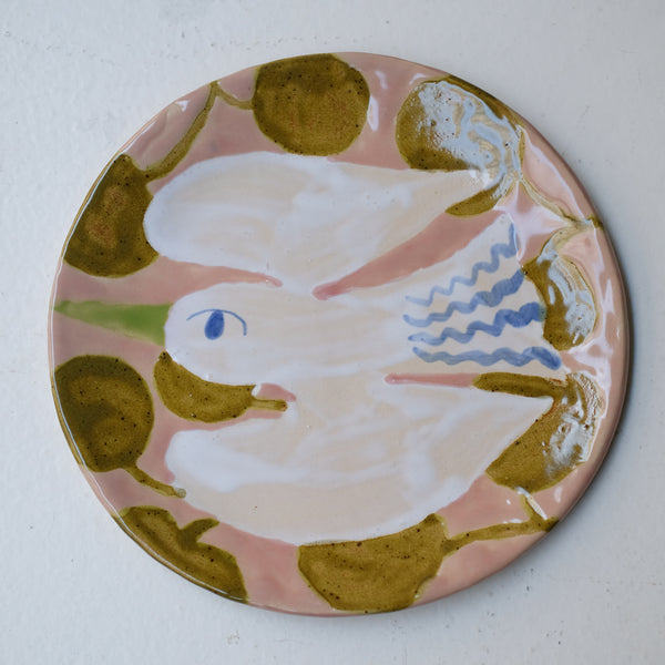 Assiette W25MY07 en grès D 18,5cm - multicolore de Marie-Yaé Suematsu chez Brutal Ceramics