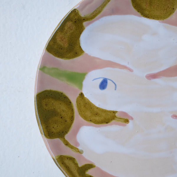 Assiette W25MY07 en grès D 18,5cm - multicolore de Marie-Yaé Suematsu chez Brutal Ceramics