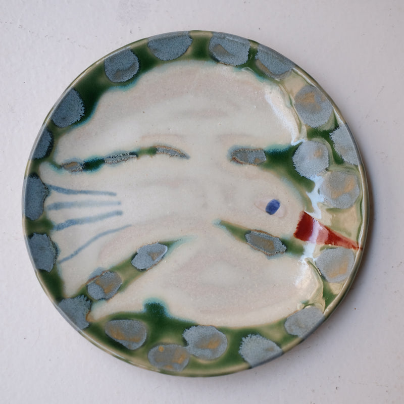 Assiette W25MY09 en grès D 18,5cm - multicolore de Marie-Yaé Suematsu chez Brutal Ceramics