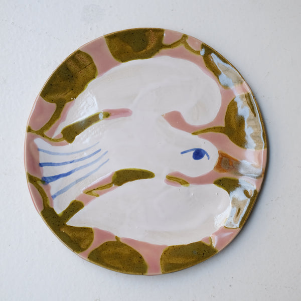 Assiette W25MY11 en grès D 18,5cm - multicolore de Marie-Yaé Suematsu chez Brutal Ceramics