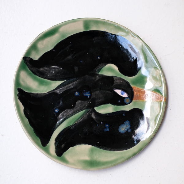 Assiette W25MY15 en grès D 18,5cm - multicolore de Marie-Yaé Suematsu chez Brutal Ceramics