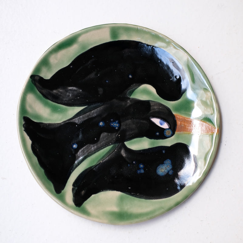 Assiette W25MY15 en grès D 18,5cm - multicolore de Marie-Yaé Suematsu chez Brutal Ceramics