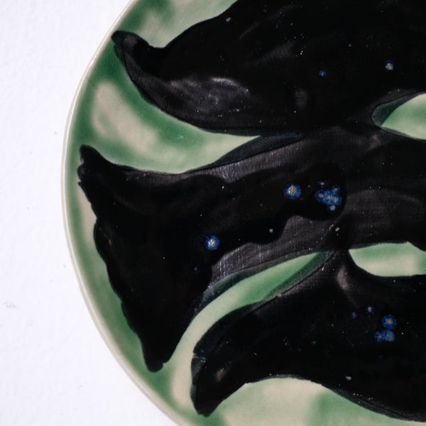 Assiette W25MY15 en grès D 18,5cm - multicolore de Marie-Yaé Suematsu chez Brutal Ceramics