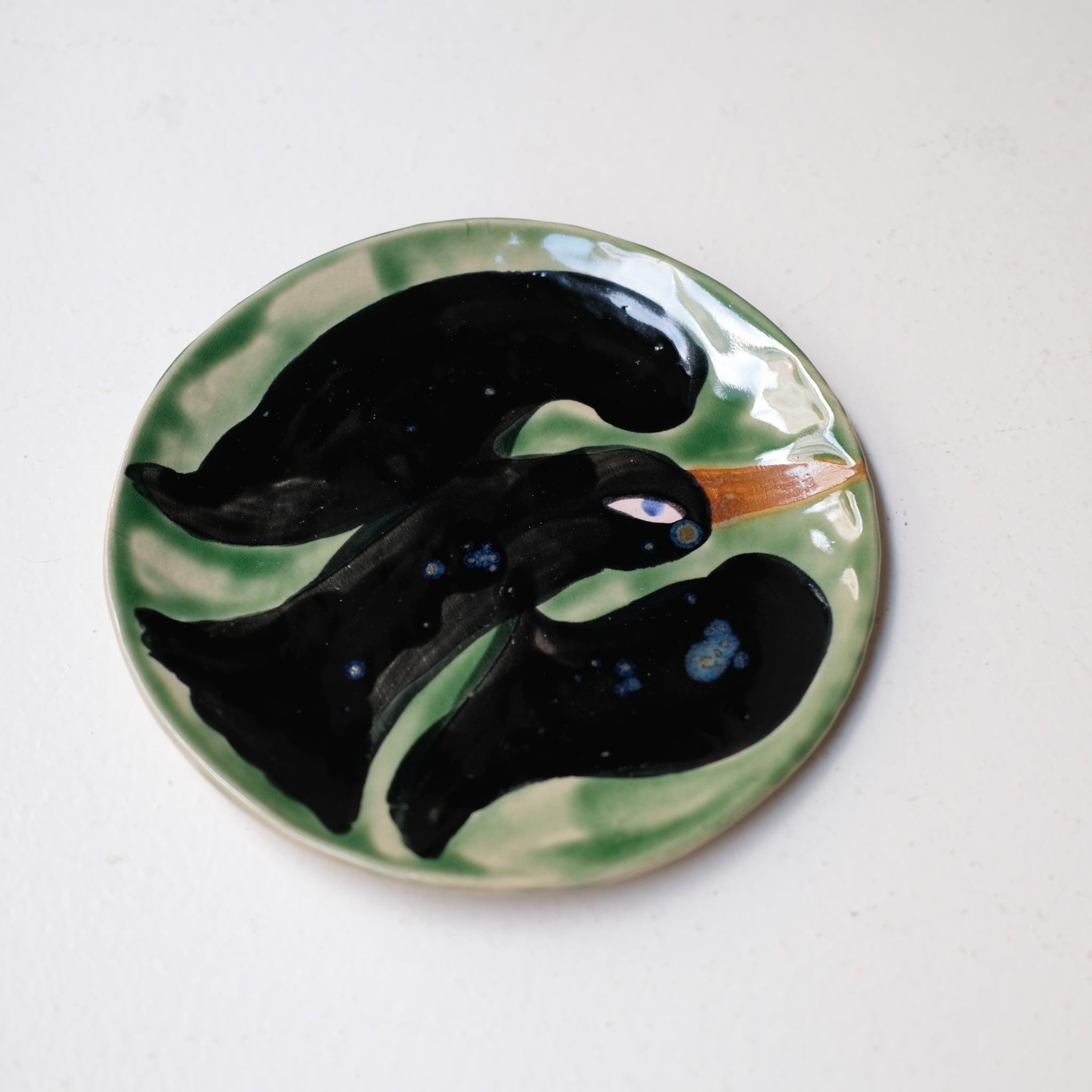 Assiette W25MY15 en grès D 18,5cm - multicolore de Marie-Yaé Suematsu chez Brutal Ceramics