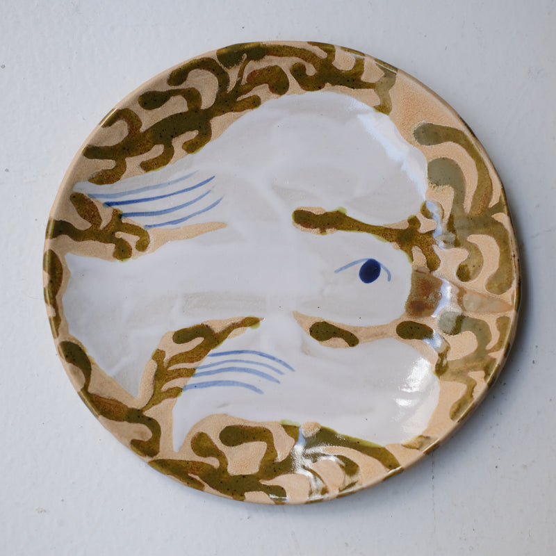 Assiette W25MY16 en grès D 18,5cm - multicolore de Marie-Yaé Suematsu chez Brutal Ceramics