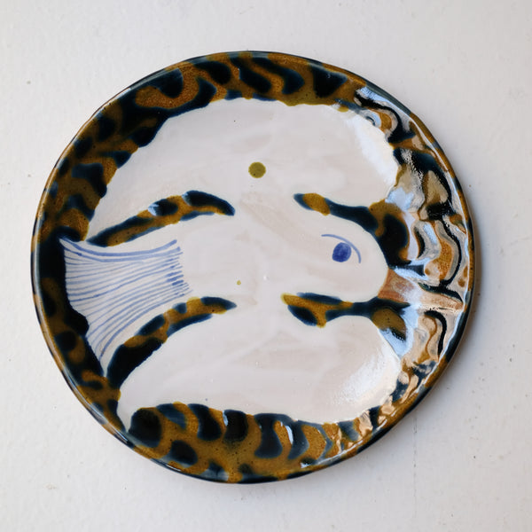 Assiette W25MY17 en grès D 18,5cm - multicolore de Marie-Yaé Suematsu chez Brutal Ceramics