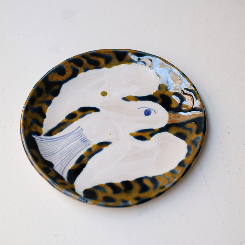 Assiette W25MY17 en grès D 18,5cm - multicolore de Marie-Yaé Suematsu chez Brutal Ceramics