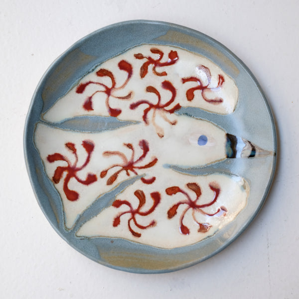 Assiette W25MY18 en grès D 18,5cm - multicolore de Marie-Yaé Suematsu chez Brutal Ceramics