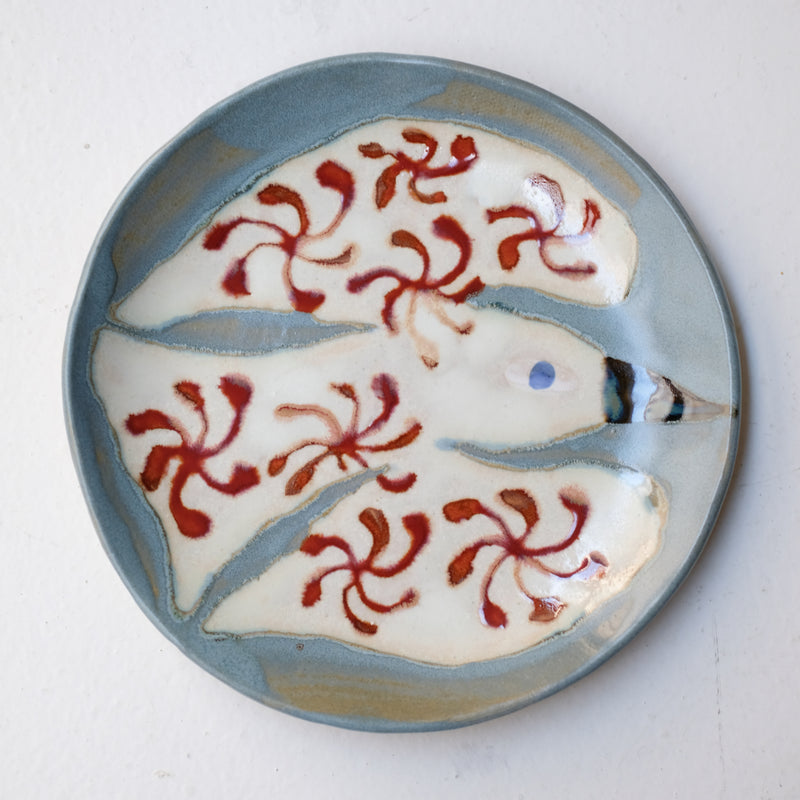 Assiette W25MY18 en grès D 18,5cm - multicolore de Marie-Yaé Suematsu chez Brutal Ceramics