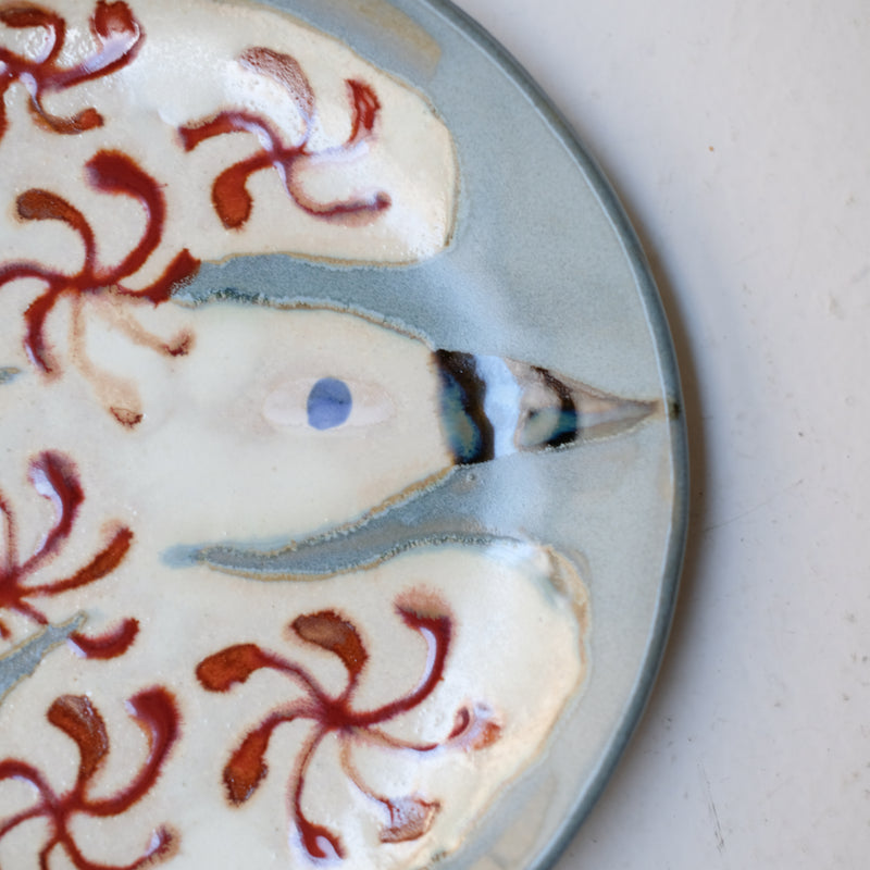 Assiette W25MY18 en grès D 18,5cm - multicolore de Marie-Yaé Suematsu chez Brutal Ceramics