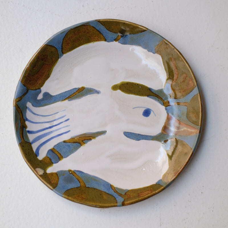 Assiette W25MY19 en grès D 18,5cm - multicolore de Marie-Yaé Suematsu chez Brutal Ceramics