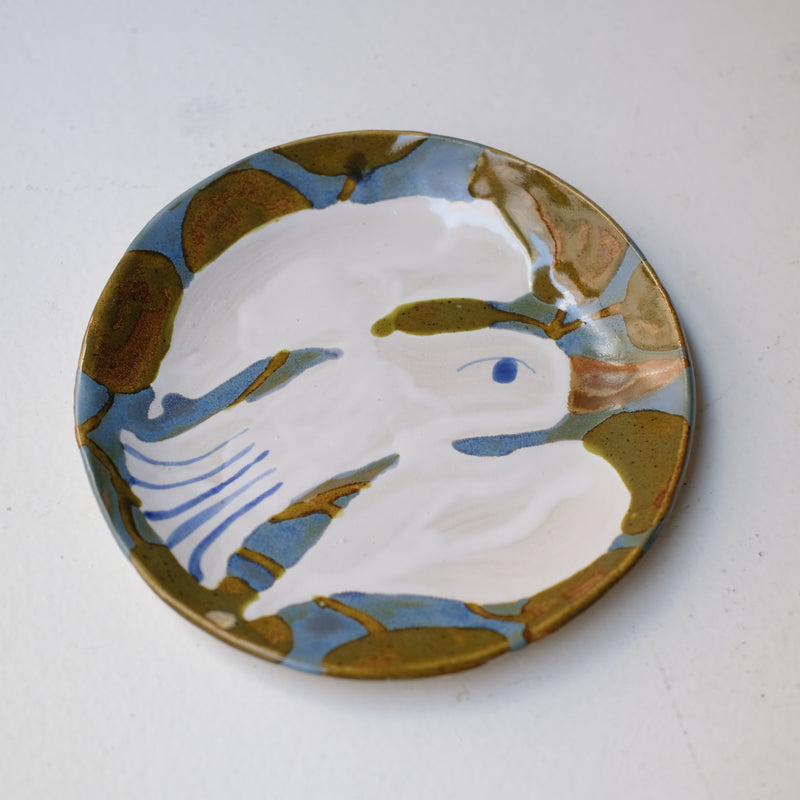 Assiette W25MY19 en grès D 18,5cm - multicolore de Marie-Yaé Suematsu chez Brutal Ceramics