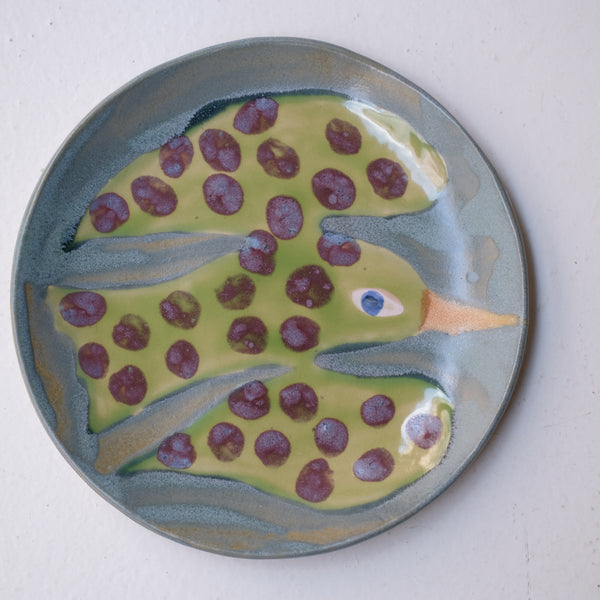 Assiette W25MY21 en grès D 18,5cm - multicolore de Marie-Yaé Suematsu chez Brutal Ceramics