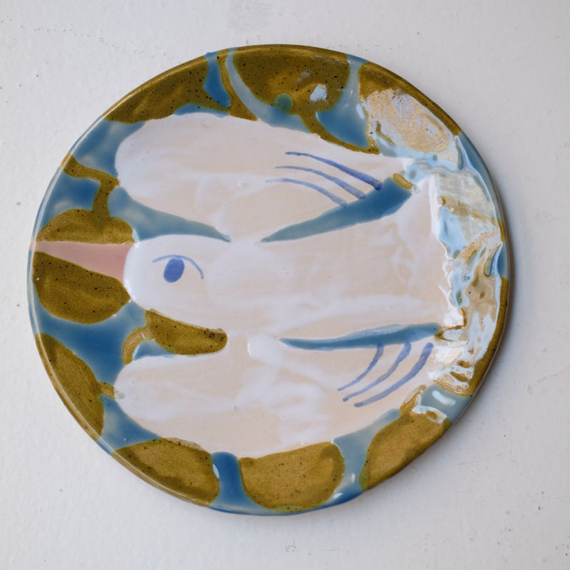 Assiette W25MY24 en grès D 18,5cm - multicolore de Marie-Yaé Suematsu chez Brutal Ceramics