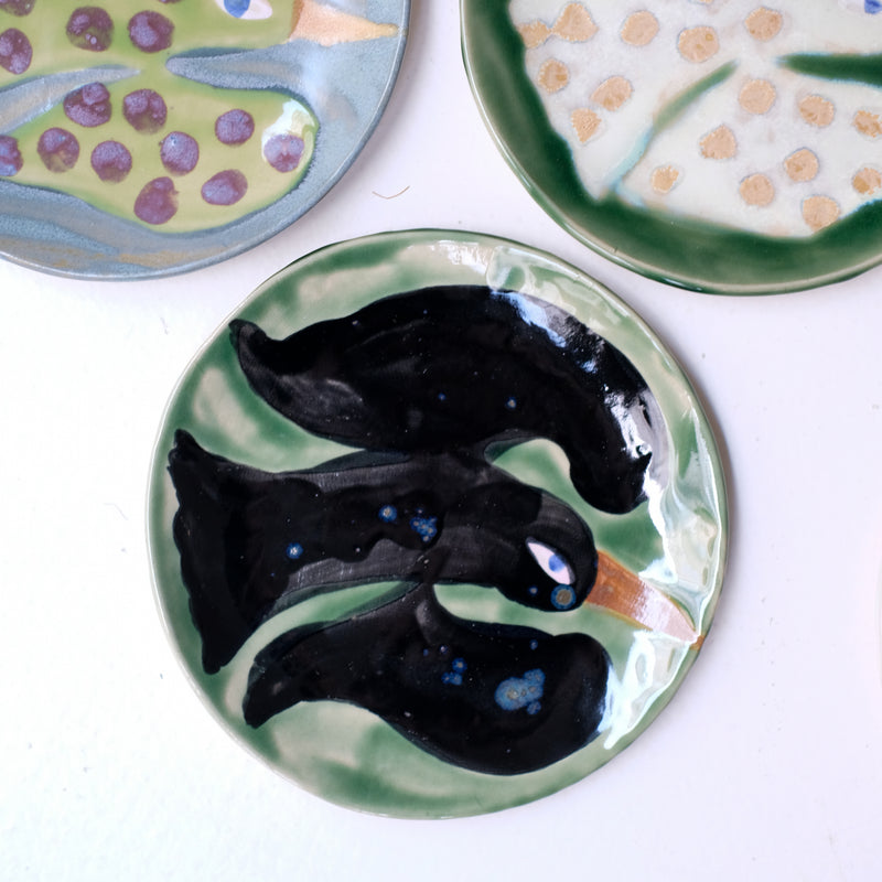 Assiette W25MY15 en grès D 18,5cm - multicolore de Marie-Yaé Suematsu chez Brutal Ceramics