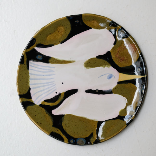 Assiette W25MY26 en grès D 18,5cm - multicolore de Marie-Yaé Suematsu chez Brutal Ceramics