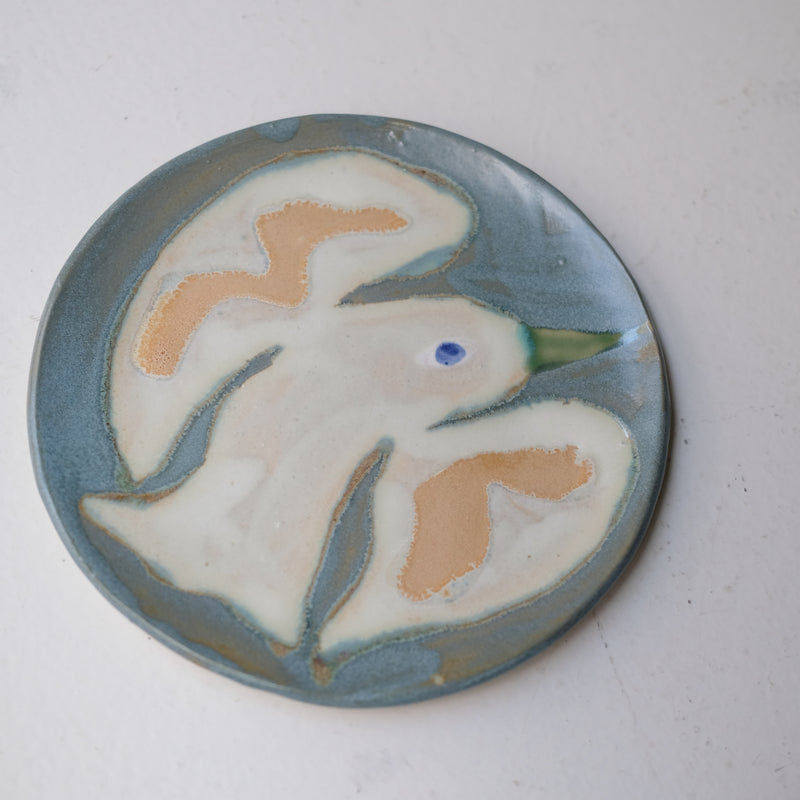 Assiette W25MY31 en grès D 16,5cm - multicolore de Marie-Yaé Suematsu chez Brutal Ceramics