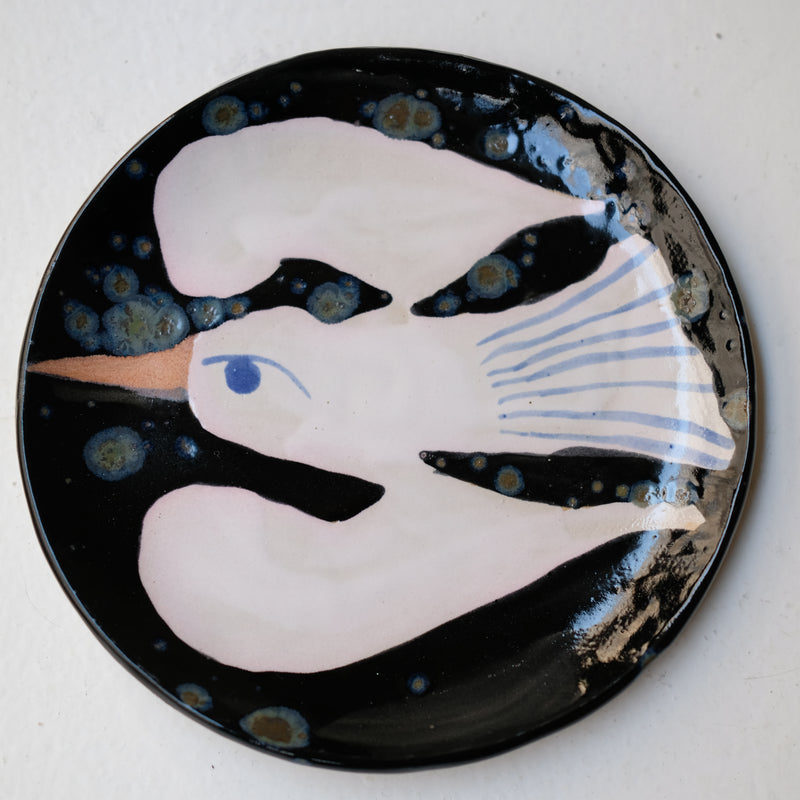 Assiette W25MY34 en grès D 16,5cm - multicolore de Marie-Yaé Suematsu chez Brutal Ceramics