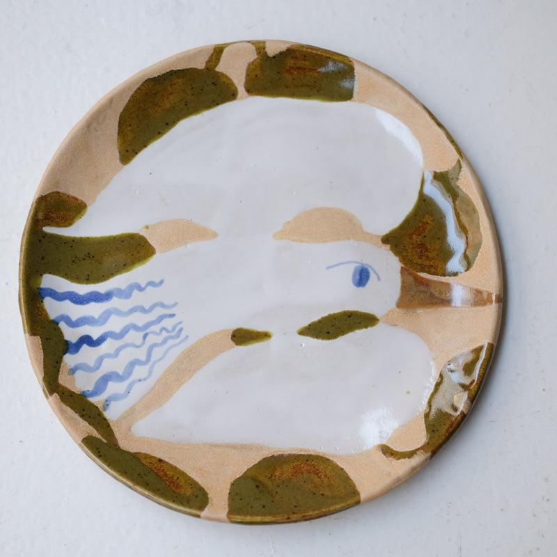 Assiette W25MY34 en grès D 16,5cm - multicolore de Marie-Yaé Suematsu chez Brutal Ceramics