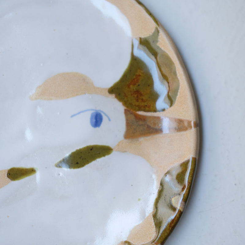 Assiette W25MY34 en grès D 16,5cm - multicolore de Marie-Yaé Suematsu chez Brutal Ceramics