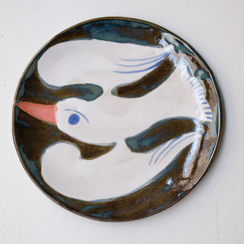 Assiette W25MY36 en grès D 16,5cm - multicolore de Marie-Yaé Suematsu chez Brutal Ceramics