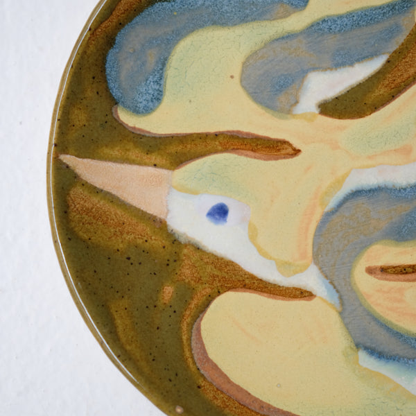 Assiette W25MY38 en grès D 16,5cm - multicolore de Marie-Yaé Suematsu chez Brutal Ceramics