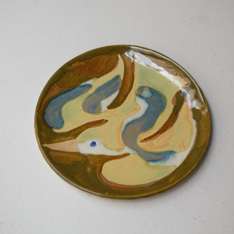 Assiette W25MY38 en grès D 16,5cm - multicolore de Marie-Yaé Suematsu chez Brutal Ceramics