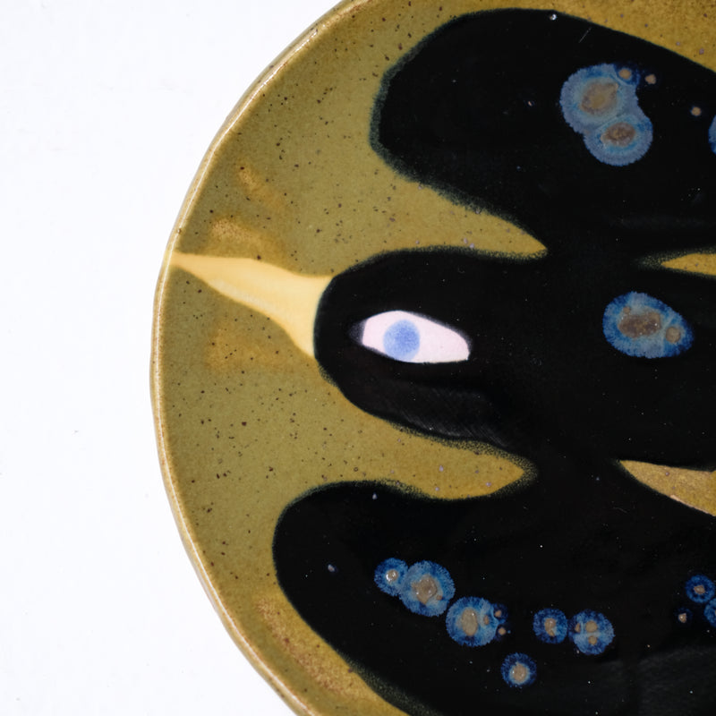 Assiette W25MY39 en grès D 16,5cm - multicolore de Marie-Yaé Suematsu chez Brutal Ceramics