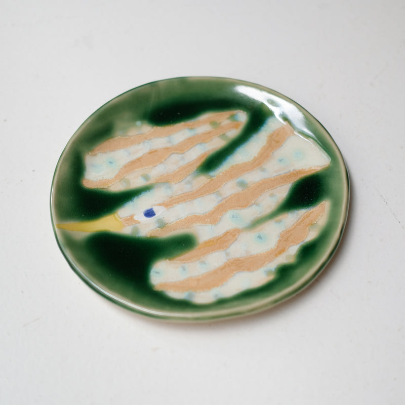 Assiette W25MY42 en grès D 16,5cm - multicolore de Marie-Yaé Suematsu chez Brutal Ceramics