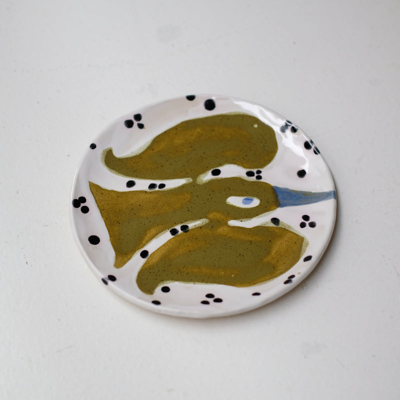 Assiette W25MY44 en grès D 16,5cm - multicolore de Marie-Yaé Suematsu chez Brutal Ceramics