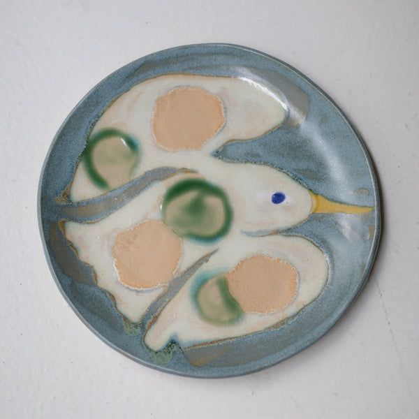 Assiette W25MY46 en grès D 16,5cm - multicolore de Marie-Yaé Suematsu chez Brutal Ceramics