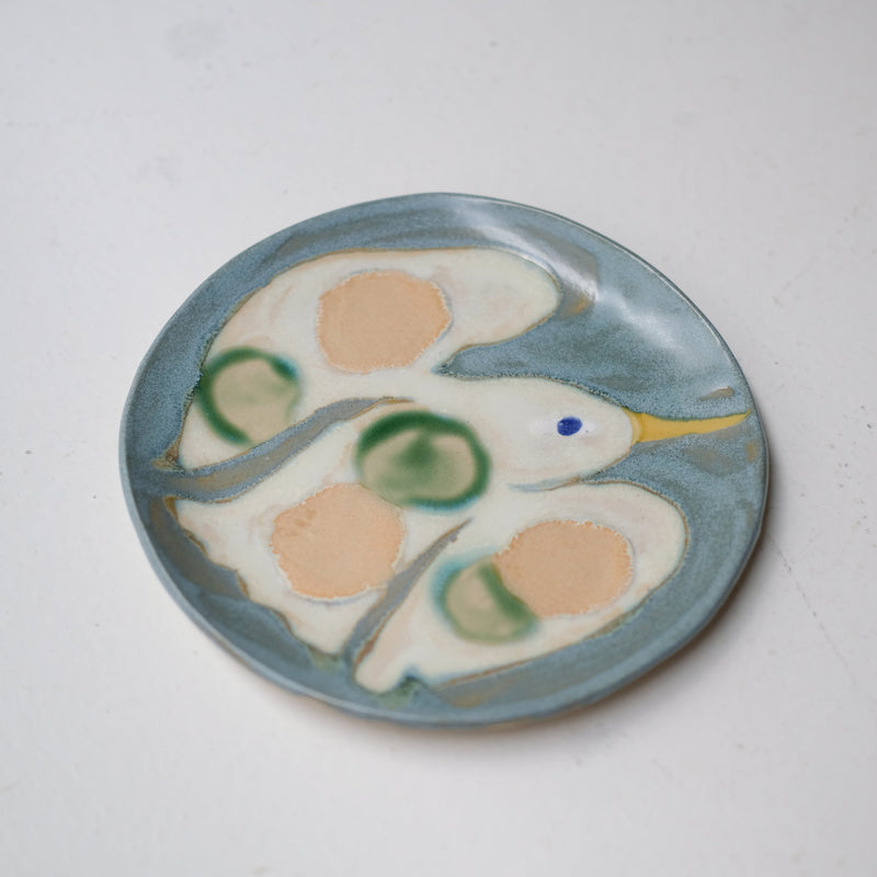 Assiette W25MY46 en grès D 16,5cm - multicolore de Marie-Yaé Suematsu chez Brutal Ceramics