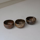 Bol en terre recoltée D 13cm cuisson feu - brun orange de Nathalie Reocreux chez Brutal Ceramics