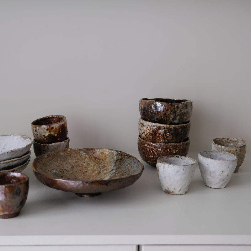 Bol en terre recoltée D 13cm cuisson feu - brun orange de Nathalie Reocreux chez Brutal Ceramics