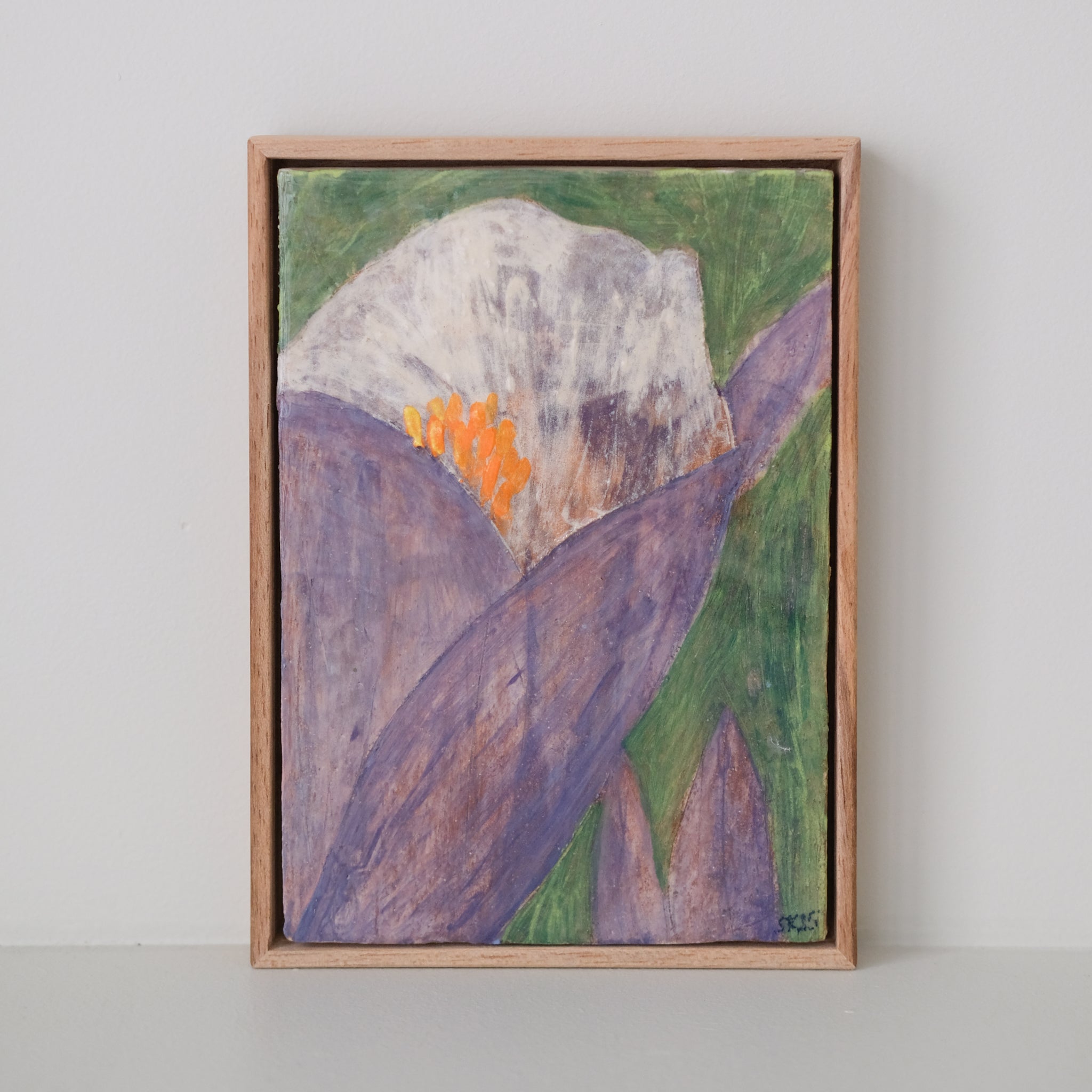 Tableau "Villequier n°02" - 15x21cm - Faience de Samantha Kerdine pour Brutal Ceramics
