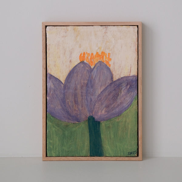 Tableau "Villequier n°04" - 15x21cm - Faience de Samantha Kerdine pour Brutal Ceramics