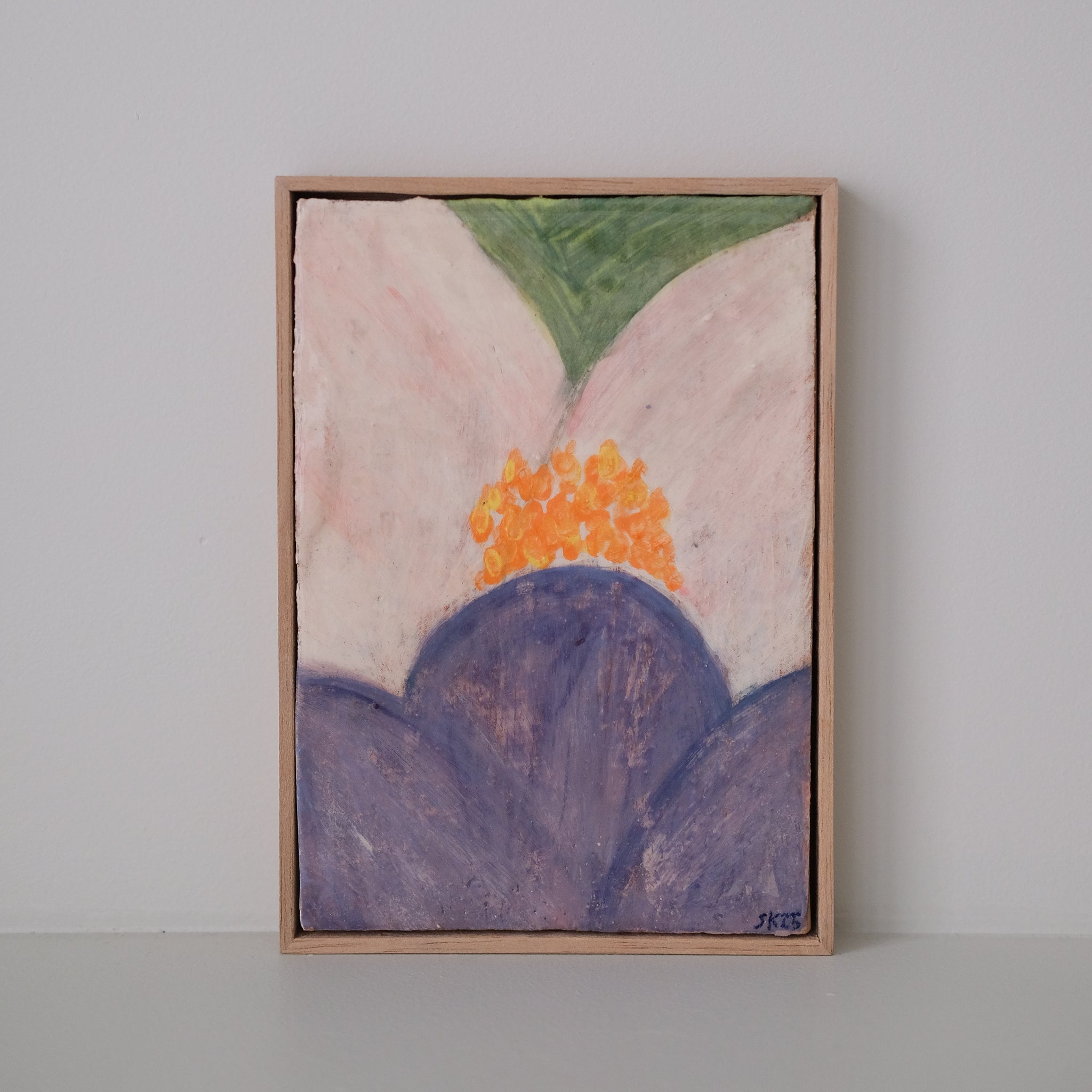 Tableau "Villequier n°05" - 15x21cm - Faience de Samantha Kerdine pour Brutal Ceramics